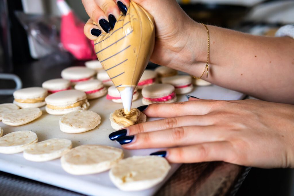 Macarons-bakken
