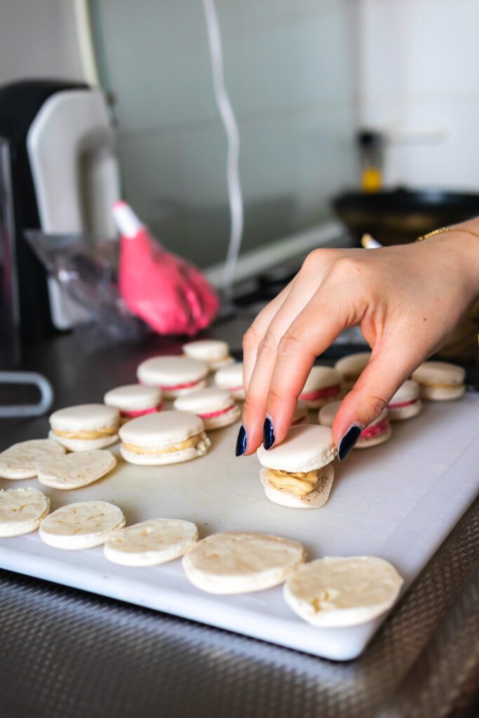 Macarons-vullen